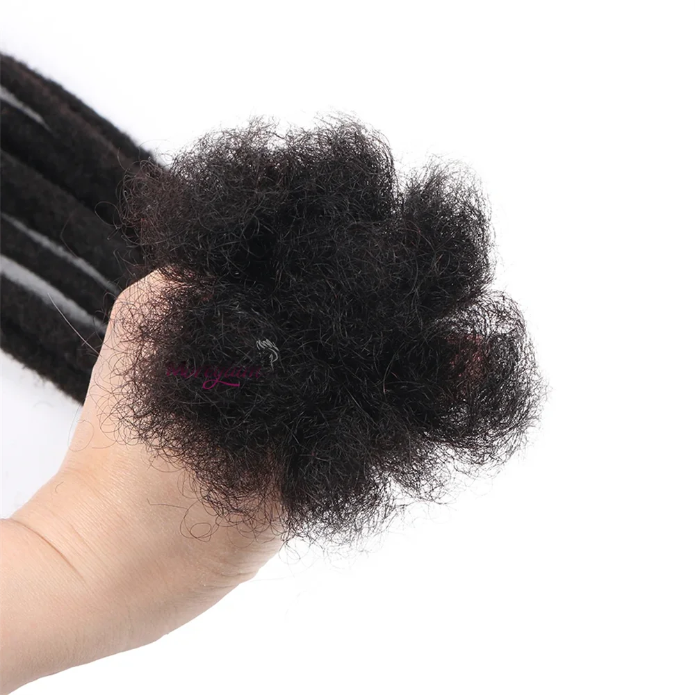 Dreadlock-Extensions aus Echthaar 0,2 0,4 0,6 0,8 cm Dicke Vollständig Handgefertigte Loc-Extensions für Männer und Frauen Können Gebleicht Werden 4-18 Zoll – Detail 10