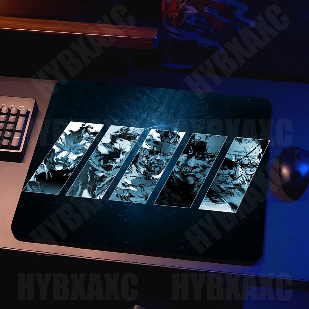 45x40 Metal Gear Mouse Pad Gaming Accessories Gabinete PC Gamer Computer Keyboard Desk Mat Rubber Laptop Small Mousepad