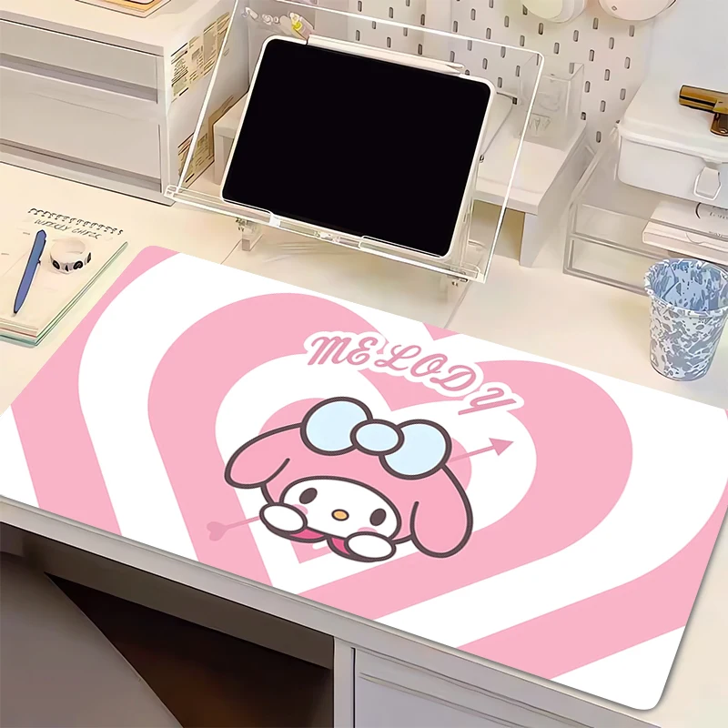 

Mouse Pad My Melody 90x40cm Computer Speed Type Varpet Mat For E-sports Players Laptop Keyboard Pad Mousepad Office PC Desk Mat