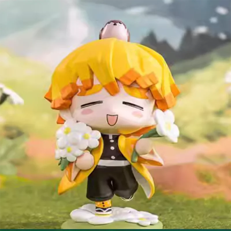 Ghost Annihilation Blade Blind Box Birth Flower Series ประณีตทําด้วยมือของเล่นเครื่องประดับรถตุ๊กตากล่องตาบอดของขวัญวันเกิด