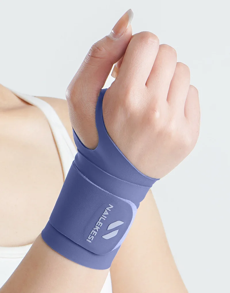 Ultradünner Handgelenkschutz, leichtes, atmungsaktives Nylon-Sportarmband, verstellbare Handgelenkstütze für Basketball, Tennis, Badminton – Detail 2
