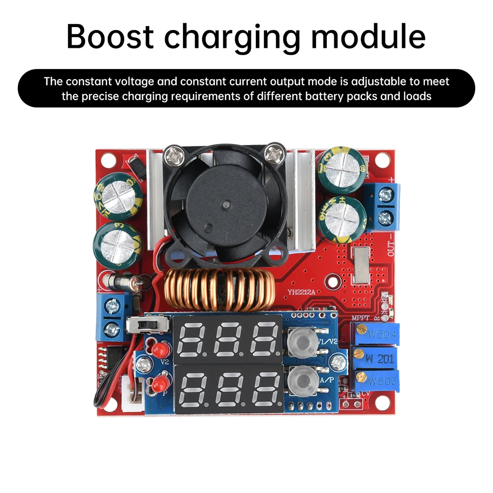 MPPT Constant Voltage And Constant Current Boost Charging Module 15A Synchronous Rectification Solar Controller Module