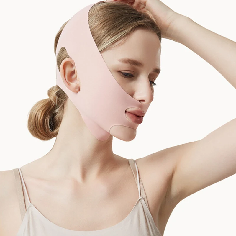 Face V Shaper Facial Slimming Bandage Relaxation Lift Up Belt Shape Lift Reduce Double Chin Face Thinning Band Massage