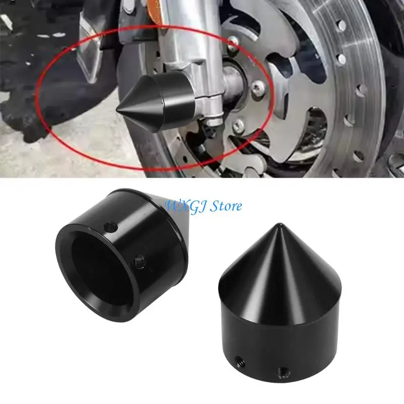 

37JE 1 Pair Replacement Front Axles Cover Motorbike Accessories Easy Installation Front Axles Nut Cover Cap for 883/1200 48