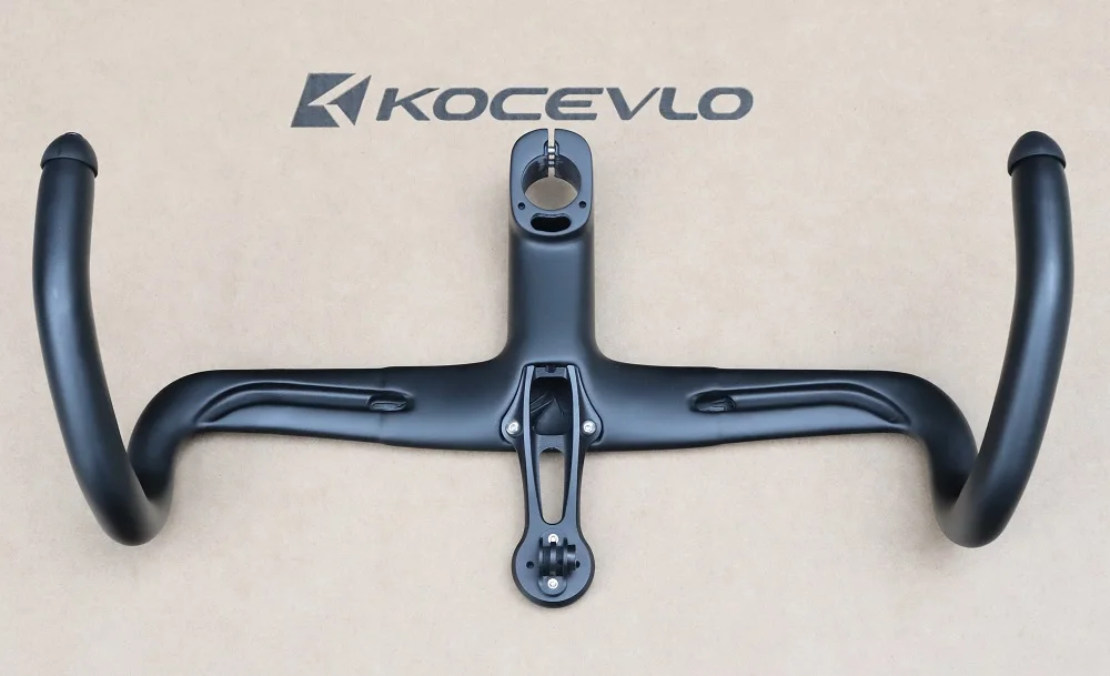 KOCEVLO K05 SES Gravel Carbon Integrierter Lenker für 28,6mm Gabel mit Abstandshaltern, interne Kabelführung, einteiliger Rennradlenker. – Detail 12