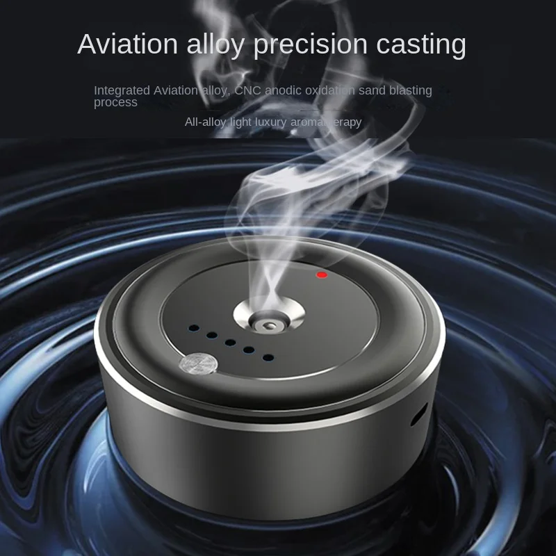 Diffuser Aroma Mobil Pintar Ultrasonik USB Diffuser Minyak Esensial Isi Ulang Mesin Aroma Bawah Tetap Termasuk Minyak 30ML