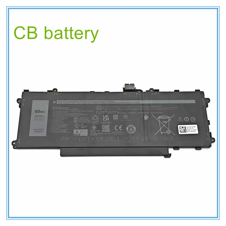 

Laptop Battery for 9440 2-in-1 9450 2-in-1 11.55V 5194mAh 60Wh 0GT6TK GT6TK K2CPY Battery