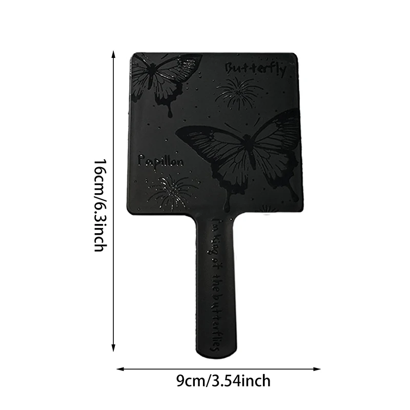 Vintage Butterfly Square Mirror Mini Hand-Held Desktop Cosmetic Makeup Mirror Travel Portable Beauty Mirror Girl Birthday Gift