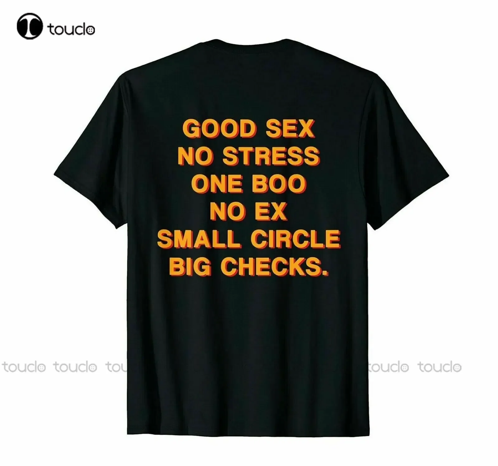 New Good Sex No Stress One Boo No Ex Small Circle Big Checks T-Shirt S-5Xl Hot Women Mens Graphic Tshirts Unisex