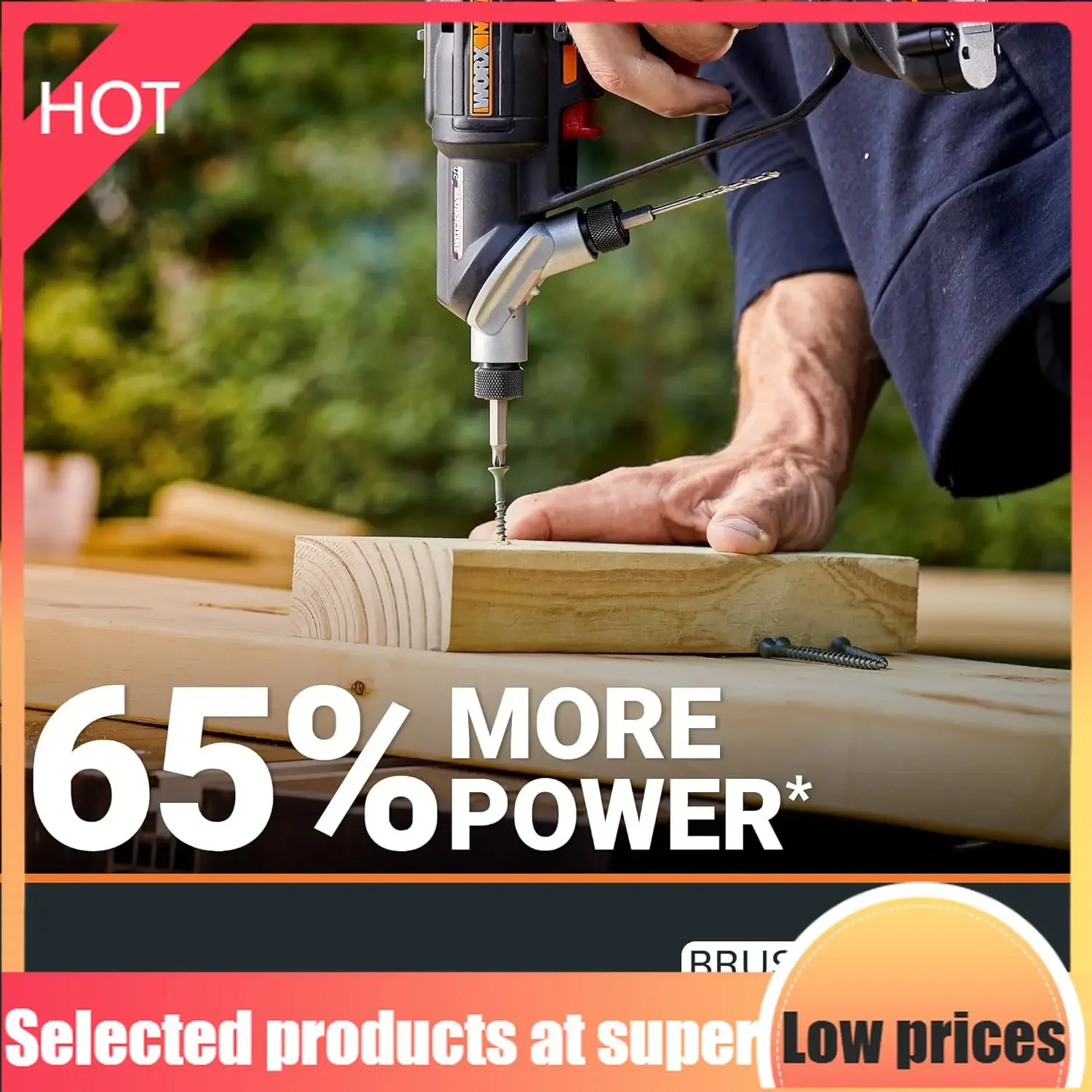 

Competitive Item-20V SwitchDriver 2.0 With 85 Pc Accessory Kit, 2-in-1 Brushless Cordless Drill Driver, Drill Set Rotatable Dual