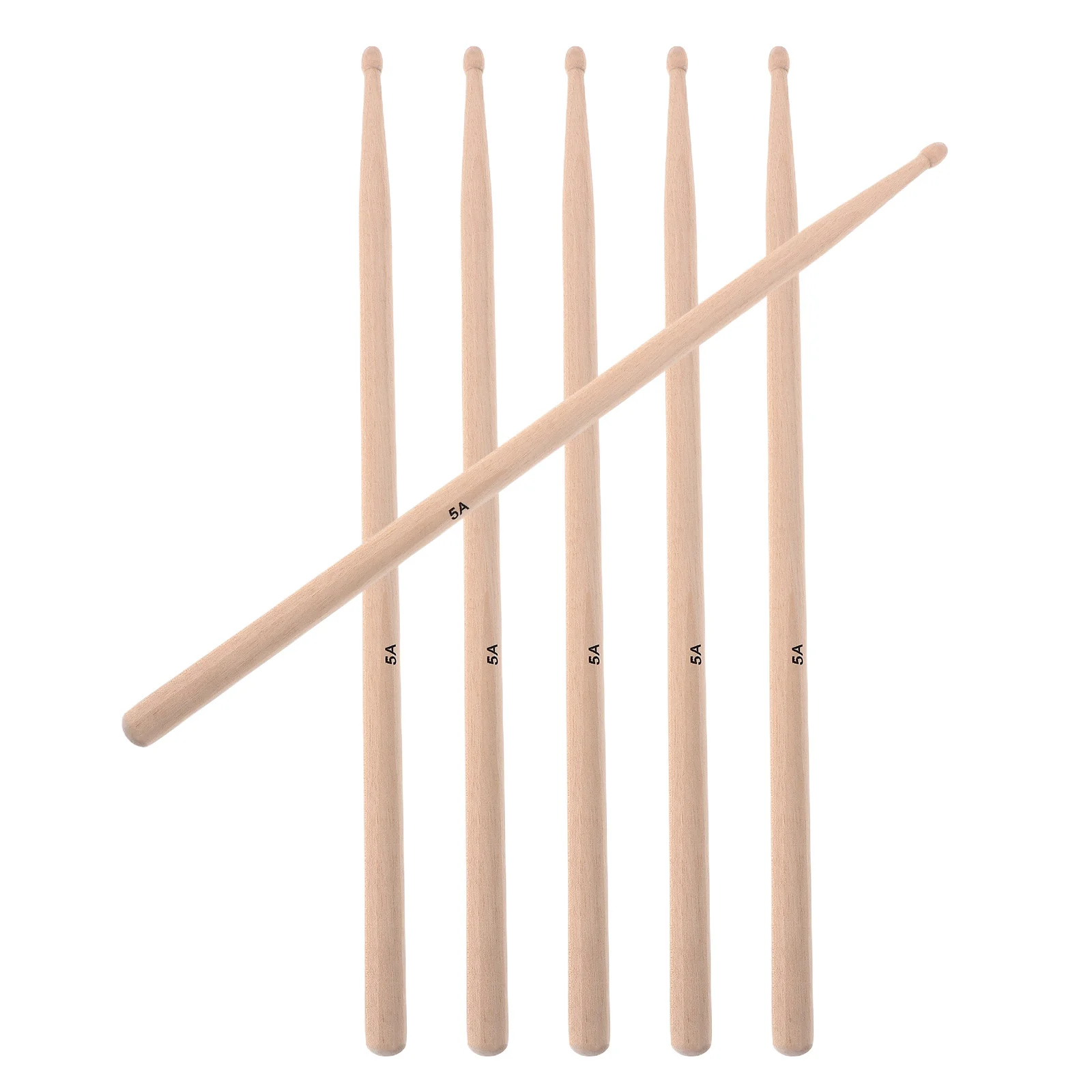 3 أزواج من أعواد الطبل الخشبية 5A لمجموعة طبول طبلات الجاز زحف كمين مثالية لممارسة تسجيل الأداء وقبضة مريحة