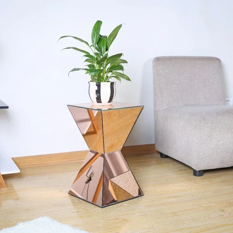 creative tea wine flower plant lamp smart coffee floor standing end glass side corner table