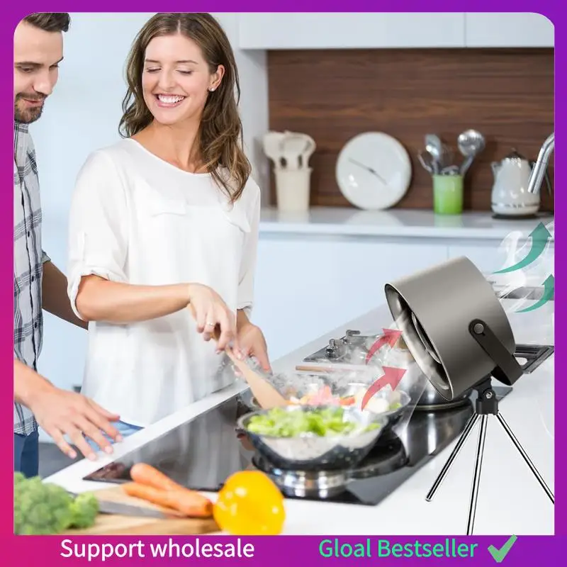 A38M Desktop Range Hoods, Portable Range Hood With 3 Wind Speeds, Portable Range Hood For Cooking, Removable