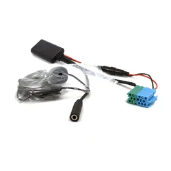 BiurexhausVoiture Usine Stéréo Bluetooth 5.0 Audio Adaptateur De Musique Appel Téléphonique Mains Libres AUX-IN ISO 6 Broches pour Renault Radio Liste De Mise À Jour