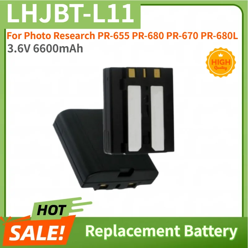 3.6V 6600mAh High Quality Battery LHJBT-L11 for Photo Research PR-655 PR-680 PR-670 PR-680L Replacement Battery