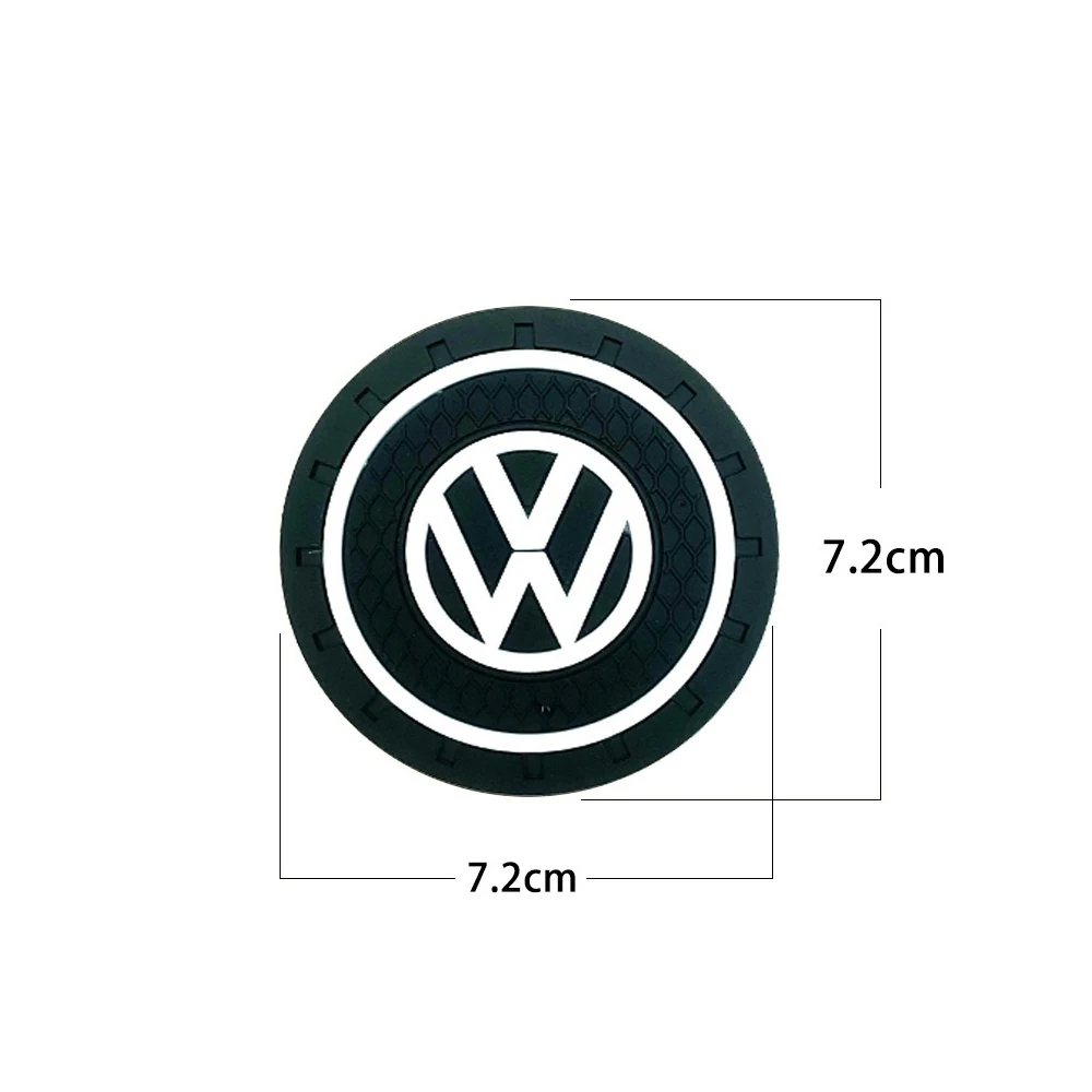 2PCS Car Water Cup Bottle Holder Anti-slip Pad Silica Gel Mat for Volkswagen Golf 4 mk5 Passat b8 b5 VW Sharan Polo 6R Tiguan