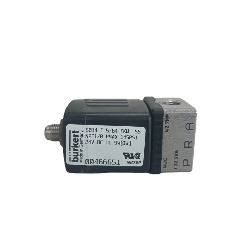 6014 Direct-acting Solenoid Valve NPT1/8*3/2 Normally Closed, FKM Sealed, 316 Valve Body, 24VDC Tools