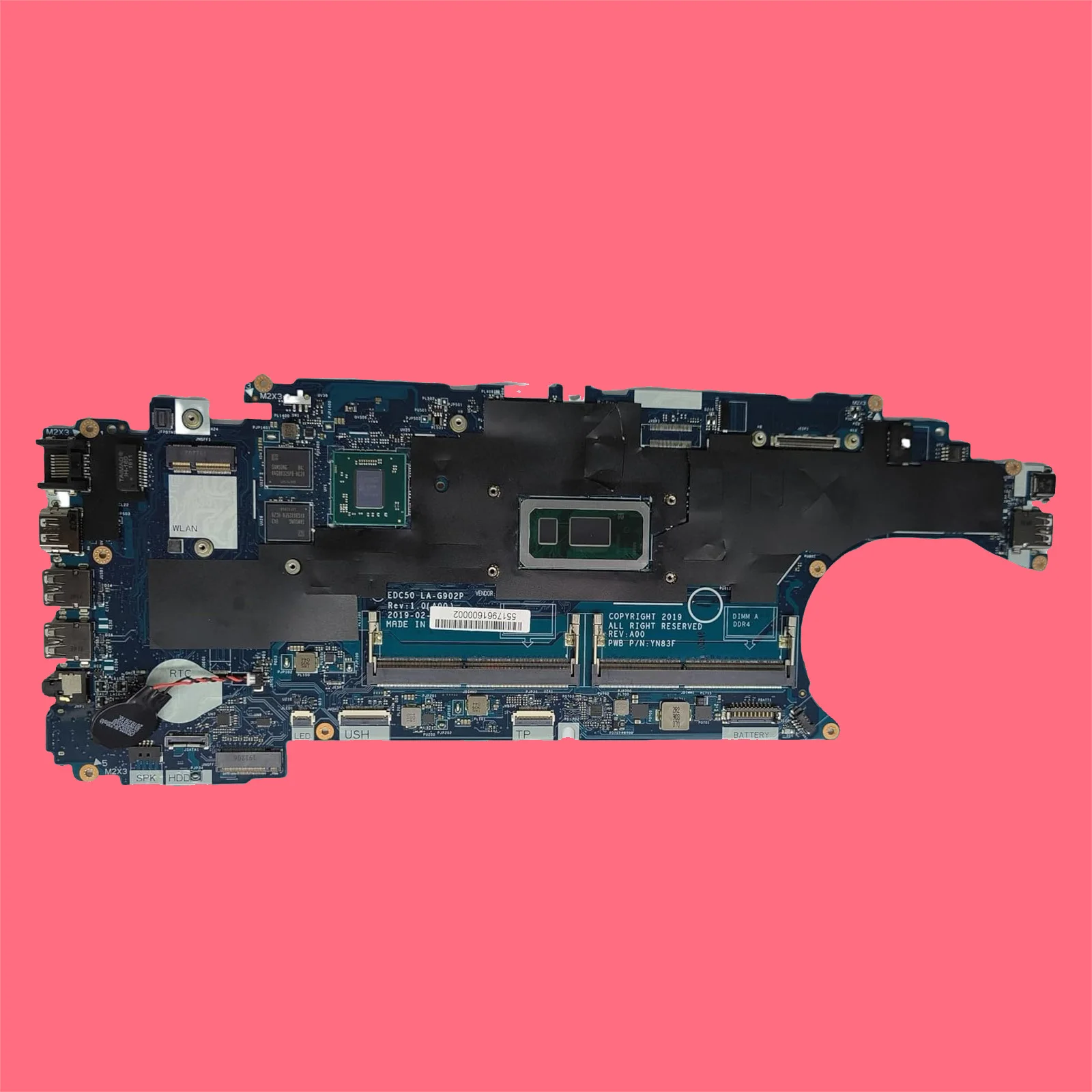 Laptop Motherboard EDC50 LA-G902P for Dell Latitude 5500 System Board i5-8365U Processor 540X 2GB 0KKXX7 KKXX7