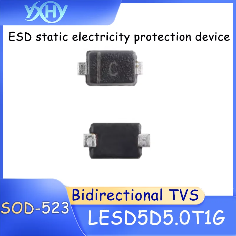 100PCS LESD5D5.0CT1G SOD-523 Bidirectional TVS (Transient Voltage Suppressor) ESD Electrical Static Protection Device