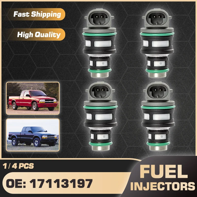 

Car For Chevrolet LLV Chevrolet S10 GMC Sonoma Isuzu Hombre 1994 1995 1996 1997 4 Cylinders Engine Fuel Injector Nozzle 17113197