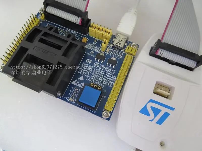 Original ST IC Test Seat STM32 Burning Programme STM32-LQFP64 Socket Adapter