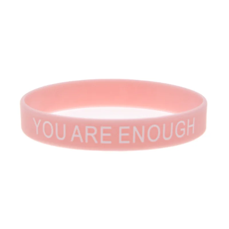 50 Stück bedruckte Silikonarmbänder mit motivierenden Sprüchen, als Geschenk für Schüler, Männer und Frauen. – Detail 4