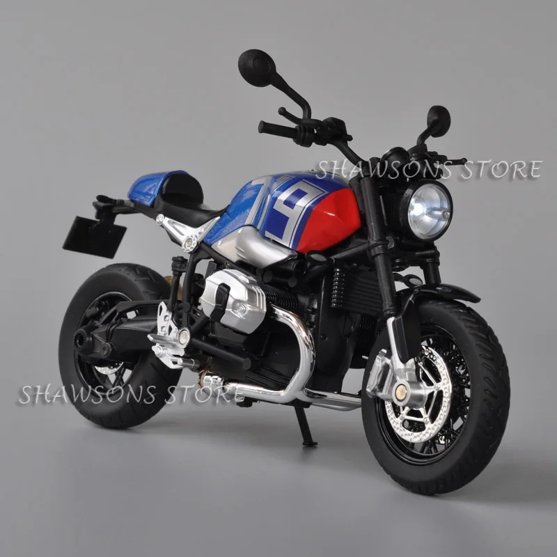 1:12 Scale Diecast Motorcycle Model Toy R NineT 719 Street Bike Miniature Replica