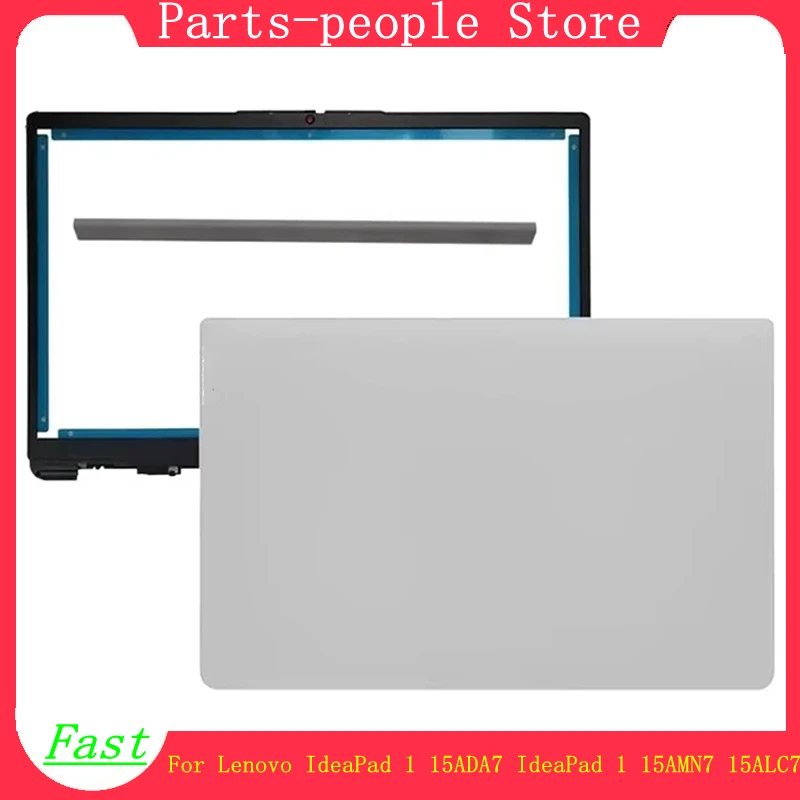 New LCD Back Case Frame For Lenovo 15ADA7 Ideapad 1 15AMN7 15ALC7 2022 Laptop Screen Top Cover Front Bezel Hinge Shell