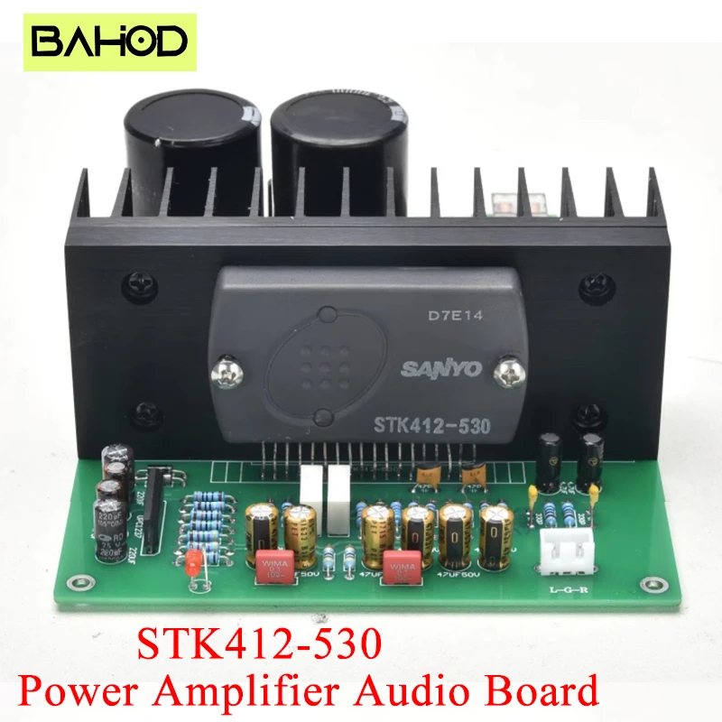 BAHOD STK412-530 Audio Amplifier Board High Power 200Wx2 Bi-Channel Amplifier Board