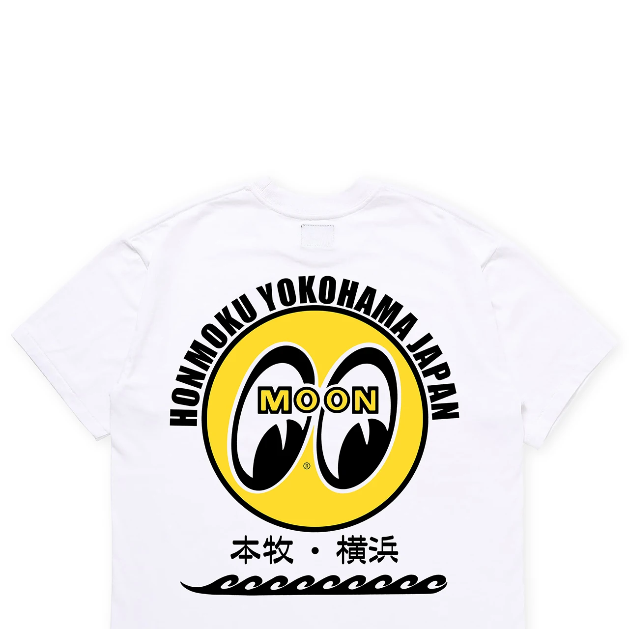 تي شيرت Mooneyes Street Locomotive Ami Kaji American Retro Skateboard Surfing قطن متعدد الاستخدامات