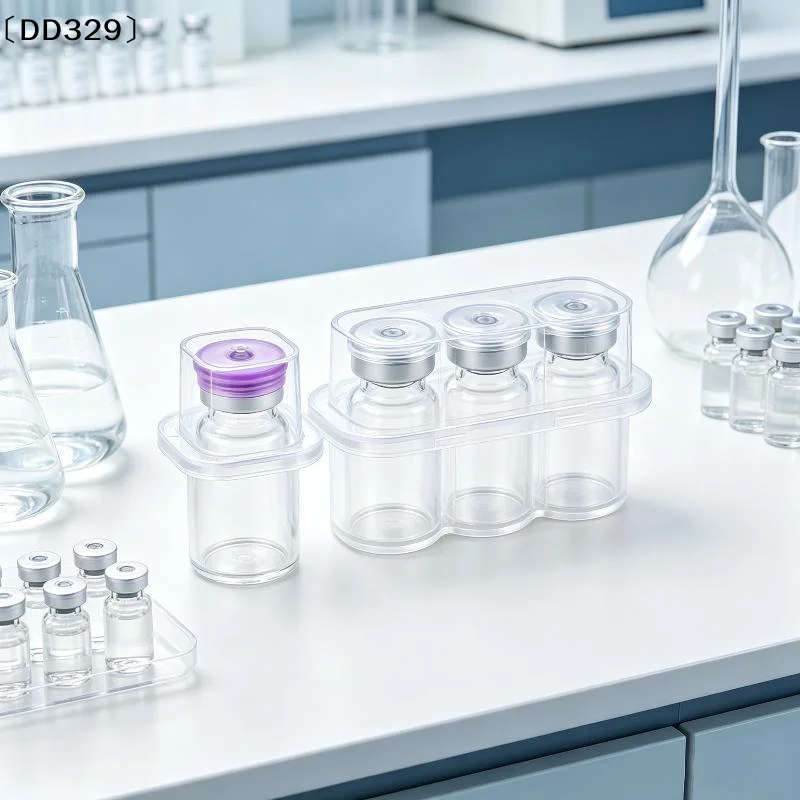 1/5/10Pcs Mini Transparent Peptide Storage Case Vial Stackable Refrigerator Storage Box 3mL Vial Storage Case For Lab 〔DD329〕