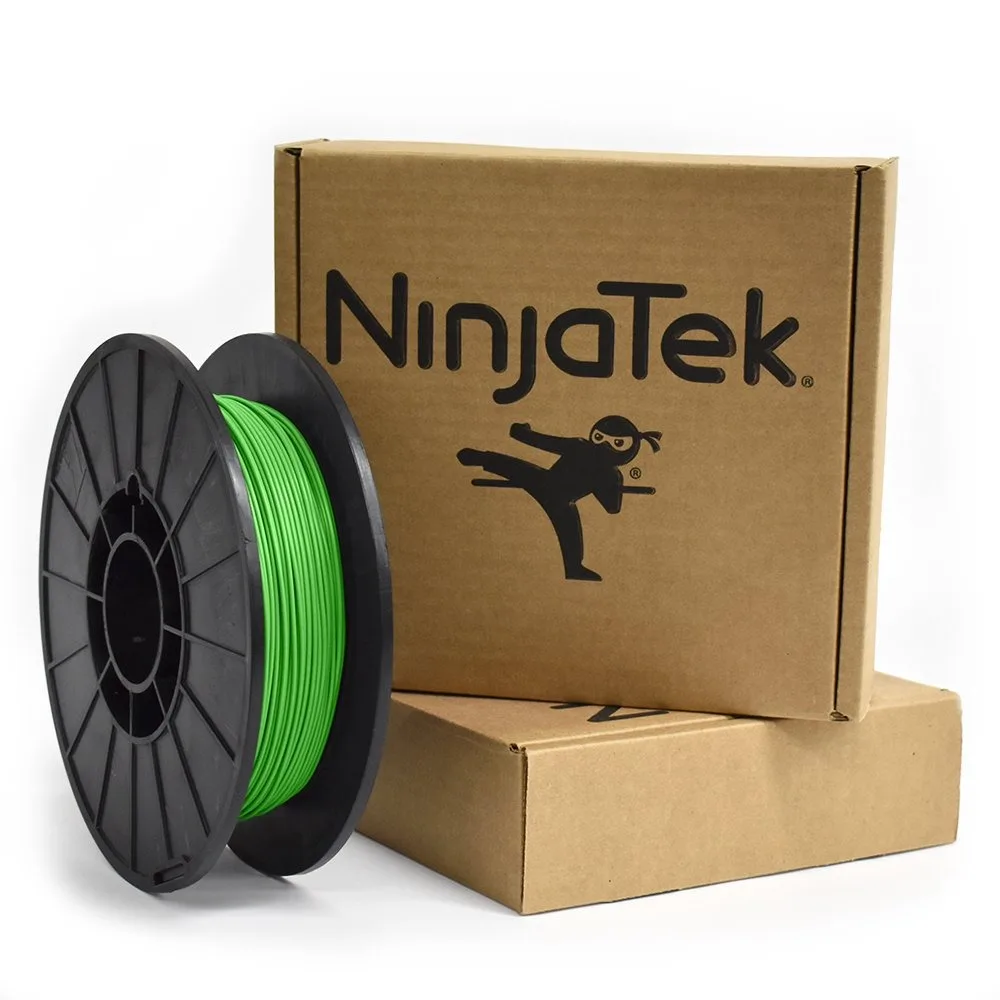 

Гибкий филамент NinjaFlex TPU 1.75 мм, TPE, цвет травяной зелени, 0.5 кг, для 3D-печати