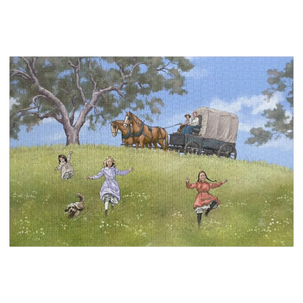 

Prairie Family Jigsaw Puzzle Scale Motors Custom Name Child Toy Puzzle
