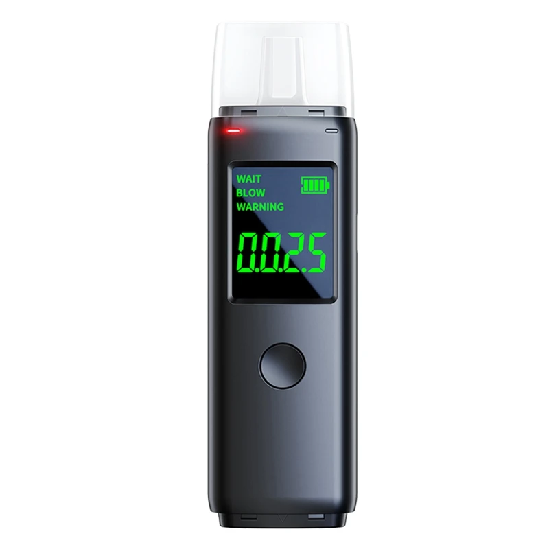 แบบพกพา Breath Alyzer ชาร์จ Breath เครื่องทดสอบแอลกอฮอล์ Breathalyzer สําหรับส่วนบุคคลและมืออาชีพ