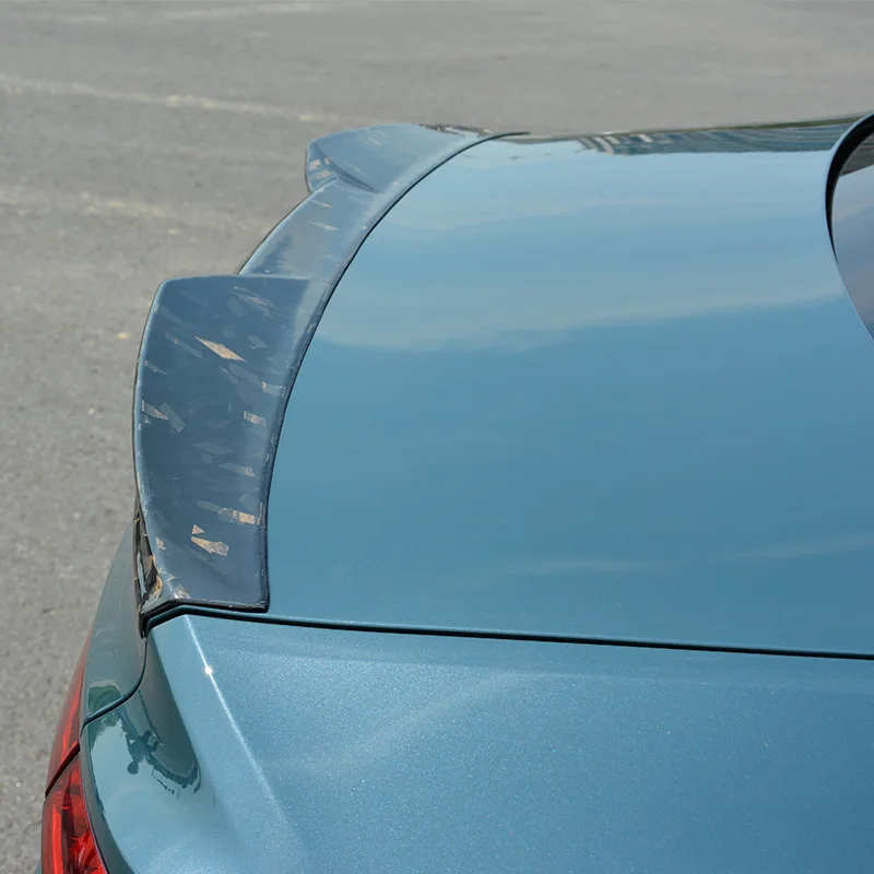 For Audi A7 A7L 2019-2022 M Style Dry Carbon Fiber Rear Roof Spoiler Wing Trunk Lip Exterior Aerodynamic Upgrade Auto Accessory