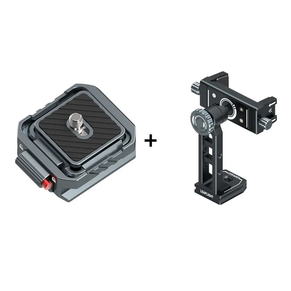 HOT Universelles Arca Schnellwechselsystem Plattenteller-Klemme 1/4'' 3/8'' Schnellwechsel-Kit für DSLR-Kamera Gimbal Stativ DJI Stabilisator PD