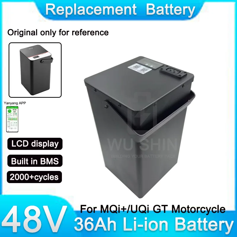 48V 36Ah Lithium Battery Pack Replacement for NIU MQi+ UQi GT Electric Scooter