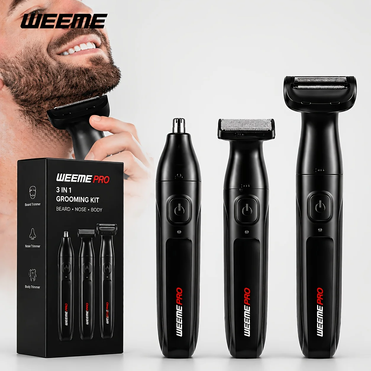 3in1-electric-grooming-kit-for-men-rechargeable-beard-trimmer-nose-hair-trimmer-body-shaver-waterproof-cordless-hairclipper