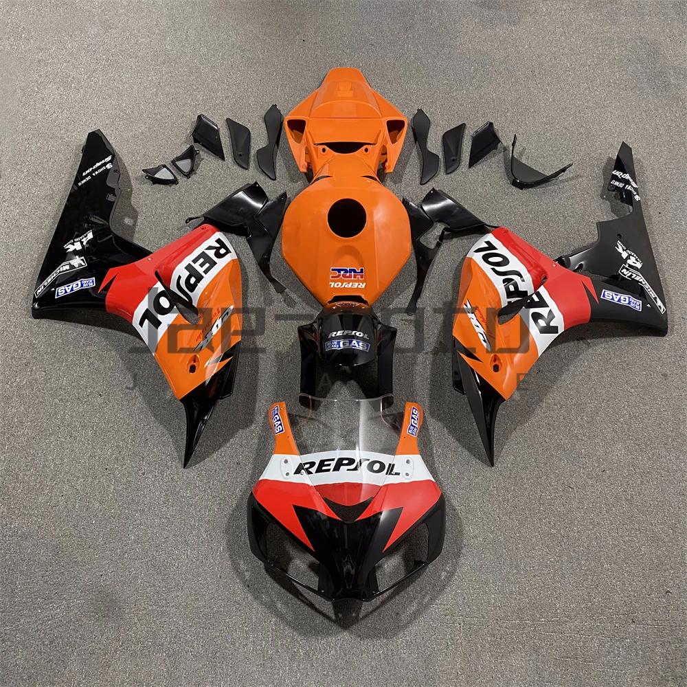 For CBR1000RR 2006-2007 CBR1000 2006 2007 Motorcycle Bodywork Set High Quality Injection ABS Plastics Fairings Repsol Orange B