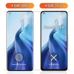 Bilashmart Xiaomi 11 Ultra M2102K1G Mi 11 Ultra LCD Display Touch Screen Assembly Mi 11 Pro M2102K1AC mobile phone display