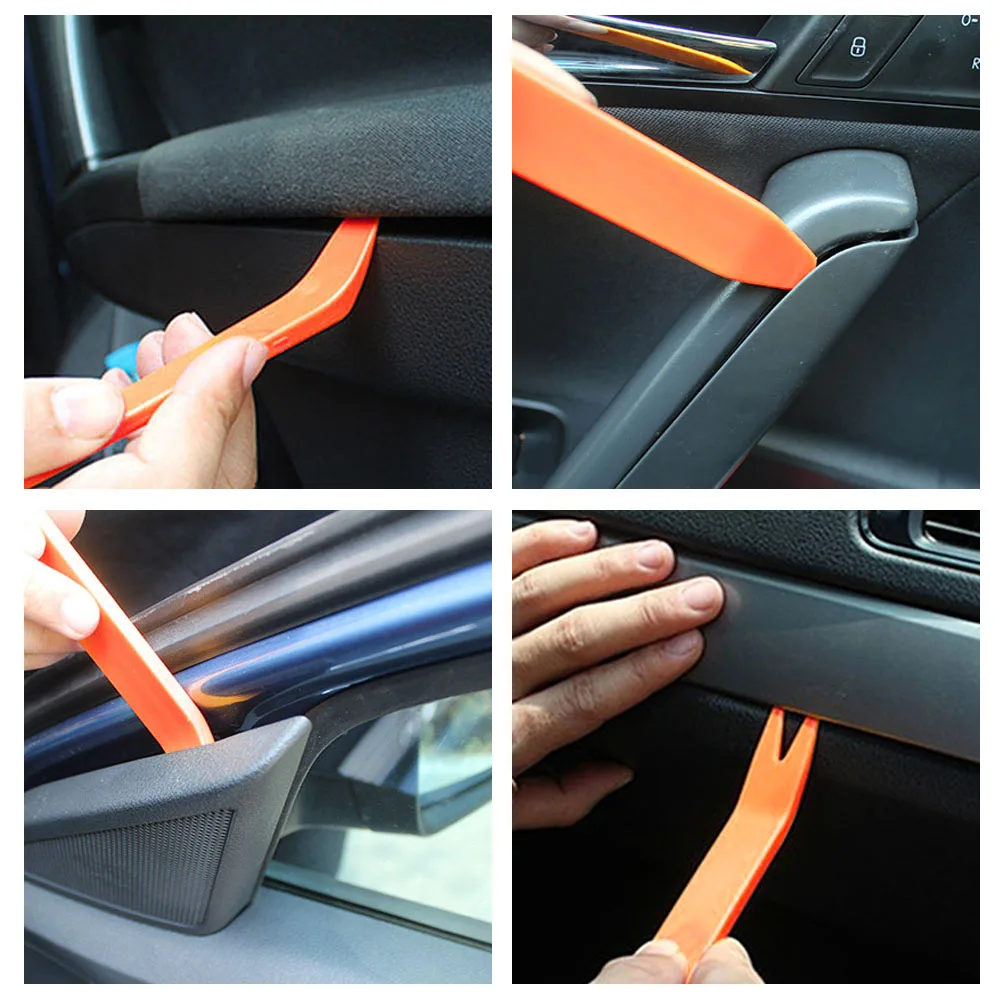 Plastic Auto Dismantle Tools Kit Car Radio Door Clip Panel Trim Dash Audio Removal Installer Pry Kit Refit Set