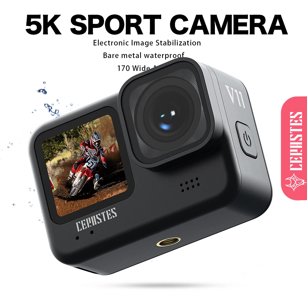 

Action Camera 5K 4K bicycle camera Electronic Stabilizer Action cam WiFi Sport camera Helmet Video Recording Cameras for go pro