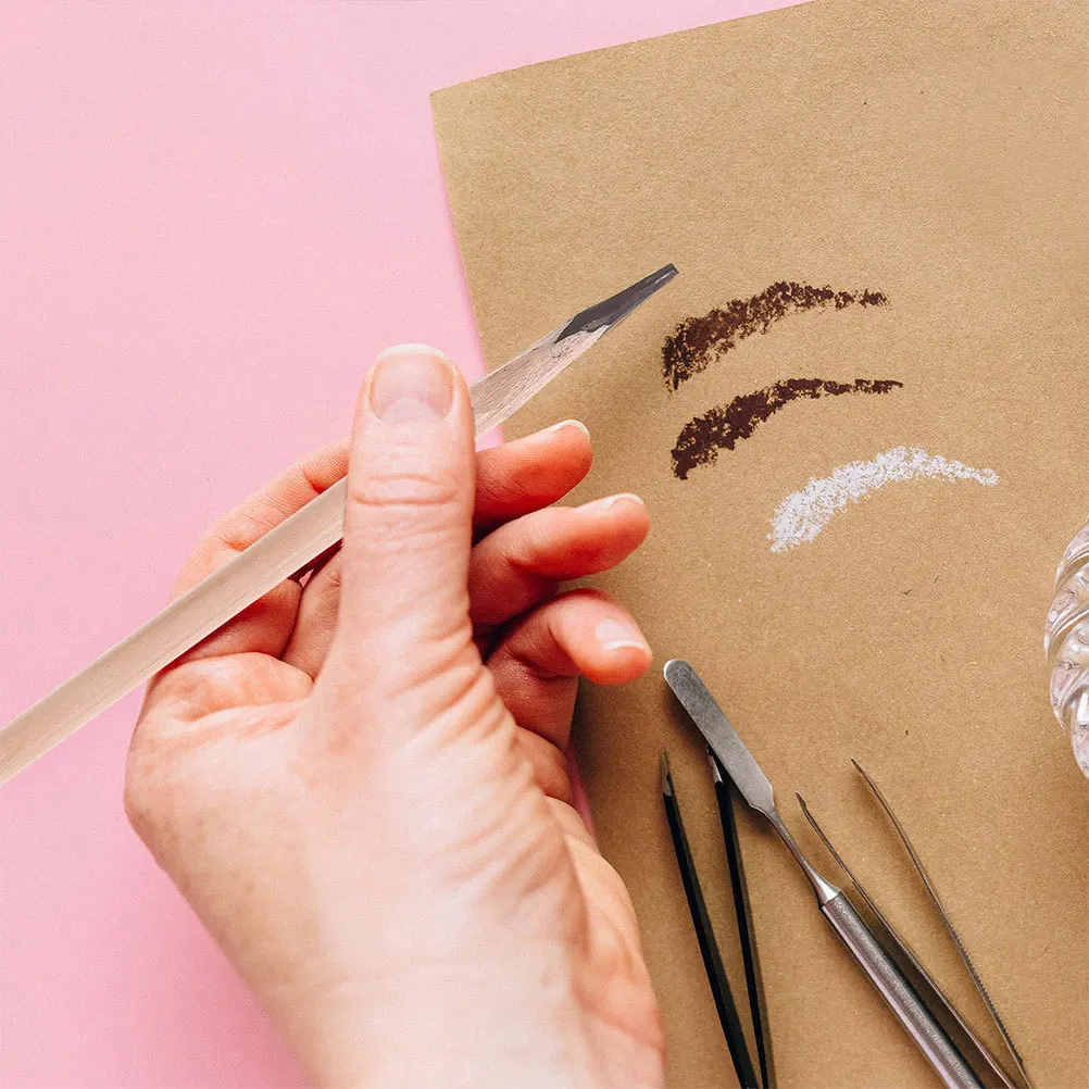 

3Pcs Waterproof Wooden Eyebrow Pencil Humidity Resistant Precise Application Natural Makeup Eyebrow Pencil Golf Pencils