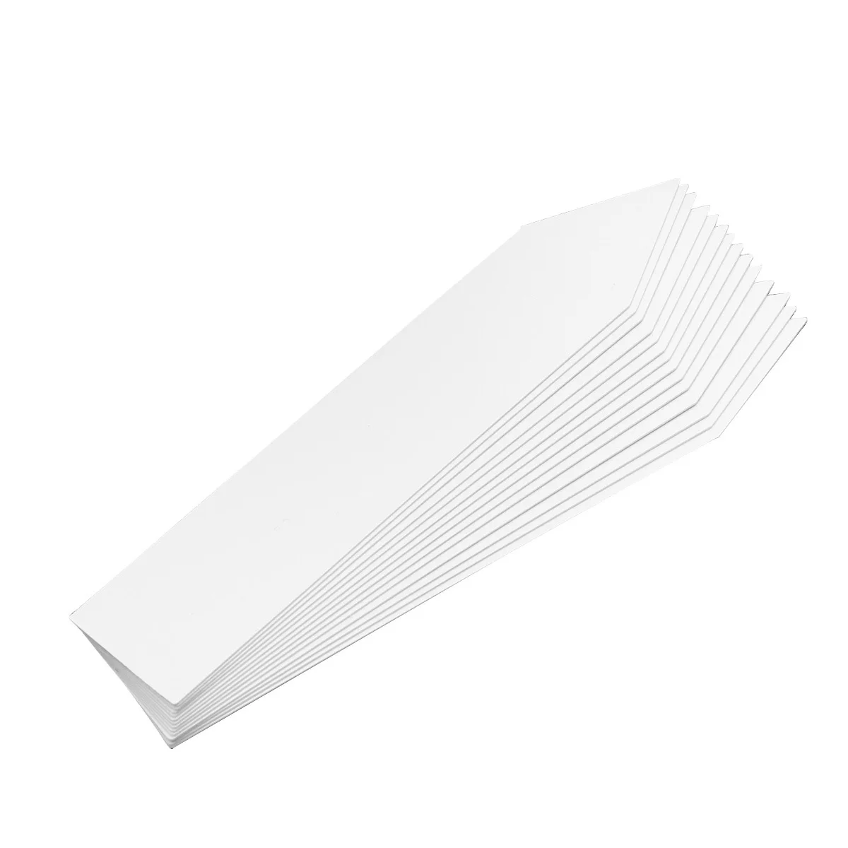 

100pcs Garden Labels Plant Tags White 2X10Cm Durable Uv Resistant Plastic Markers For Nursery Outdoor Indoor Use