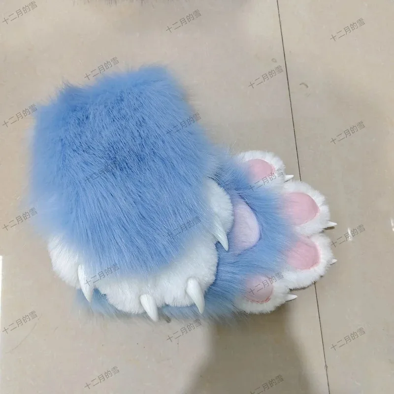 

Didi 211Animal мультфильм косплей когти с гвоздями костюм пушистые плюшевые перчатки с кошачьей лапой меховой костюм варежки вечерние лапы рука