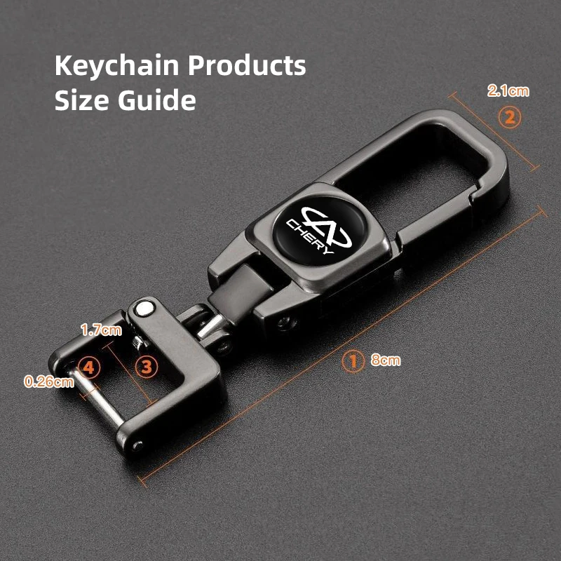 Fashion Metal Key‑Ring With 3D Emblem Badge Pendant For Omoda C5 Jaecoo J7 J8 J5 Car Interior Ornament