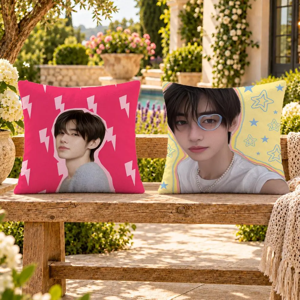 Singer K-Pop Sunghoon Cushion Cover Soft Plush Throw Pillow Cover Washable Sofa Bed Patio Chair Home Decor