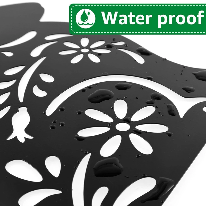 2 Pcs Bunny Garden Stakes Metal Bunny Stakes Metal Garden Rabbit Decorations Statues Creative Rabbit Silhouette Lawn