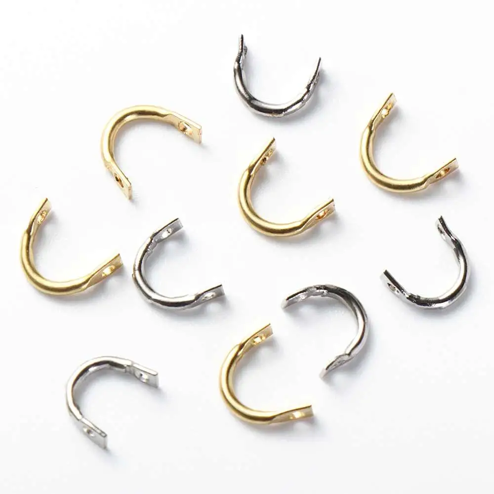 

100Pcs Brass Fishing Clevis Sea Fishing Buckle Lure Accessories U-Shaped Connector Spinner Clevis Spinnerbait Fishing Tackle