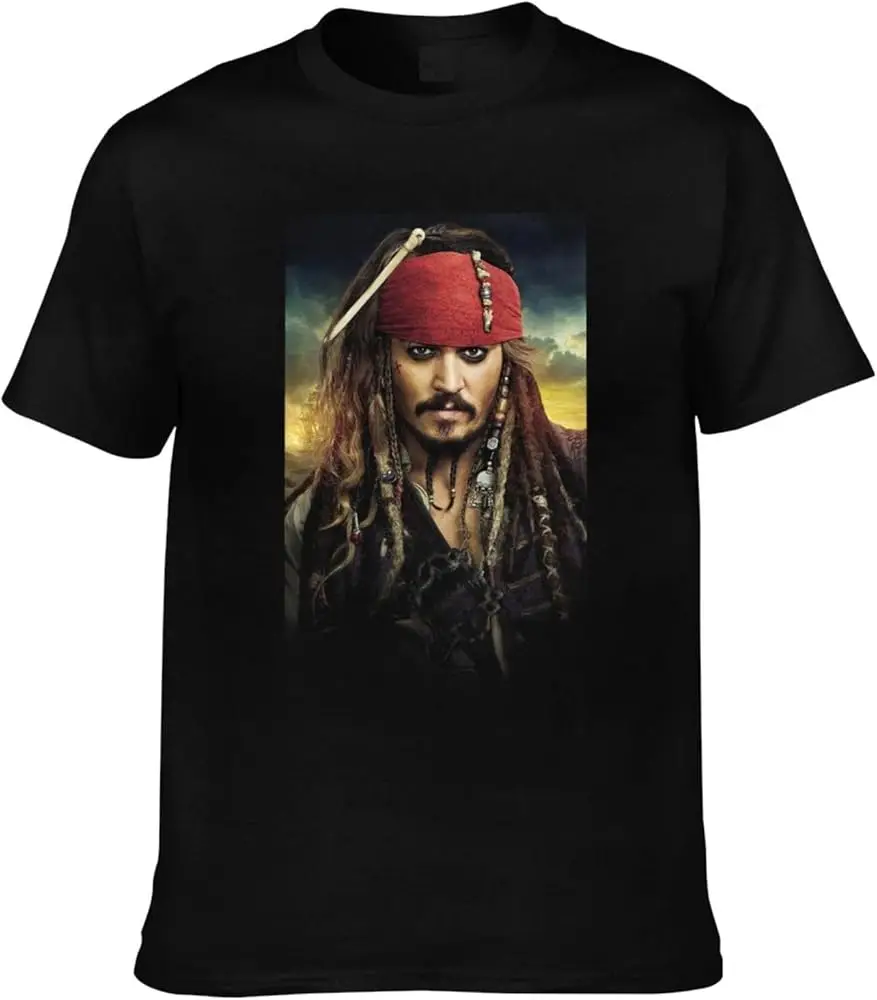 Depp Tshirt Short Sleeve 100% Cotton Top Crewneck Tees for Men Women